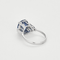 Bague 52 Bague en or gris saphir et diamants 58 Facettes DV4440-29