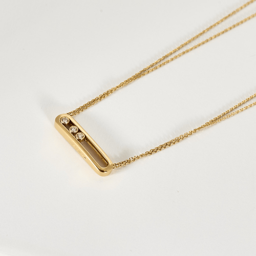 Collier MESSIKA - Move - Collier en or rose et diamants 58 Facettes DV11570-3