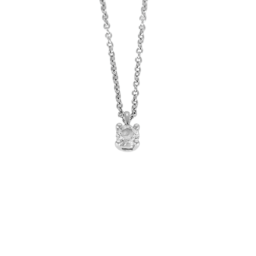 Collier TIFFANY - Collier solitaire en platine 58 Facettes DV19359-2