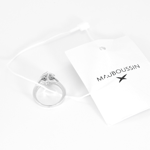 Bague 47 MAUBOUSSIN - Sex Love Touch n°2 - Bague en or blanc et diamants 58 Facettes DV19187-1-47-2
