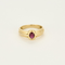 Bague 53 Bague jonc en or jaune et rubis 58 Facettes DV5673-9-53-2