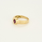 Bague 53 Bague jonc en or jaune et rubis 58 Facettes DV5673-9-53-2