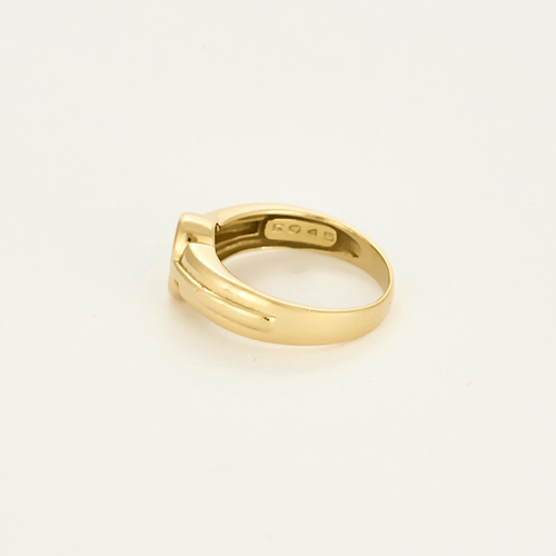 Bague 53 Bague jonc en or jaune et rubis 58 Facettes DV5673-9-53-2