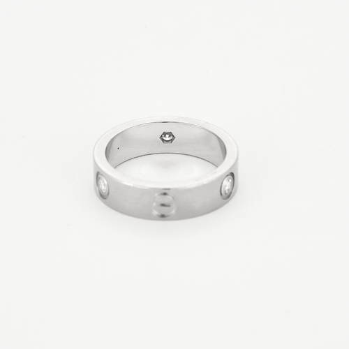 Bague 55 CARTIER- Love - Bague en or blanc et diamants 58 Facettes DV16065-1