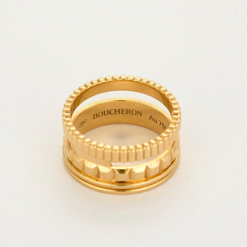 Bague 54 Boucheron Bague Quatre Radiant en or jaune 58 Facettes DV19570-1