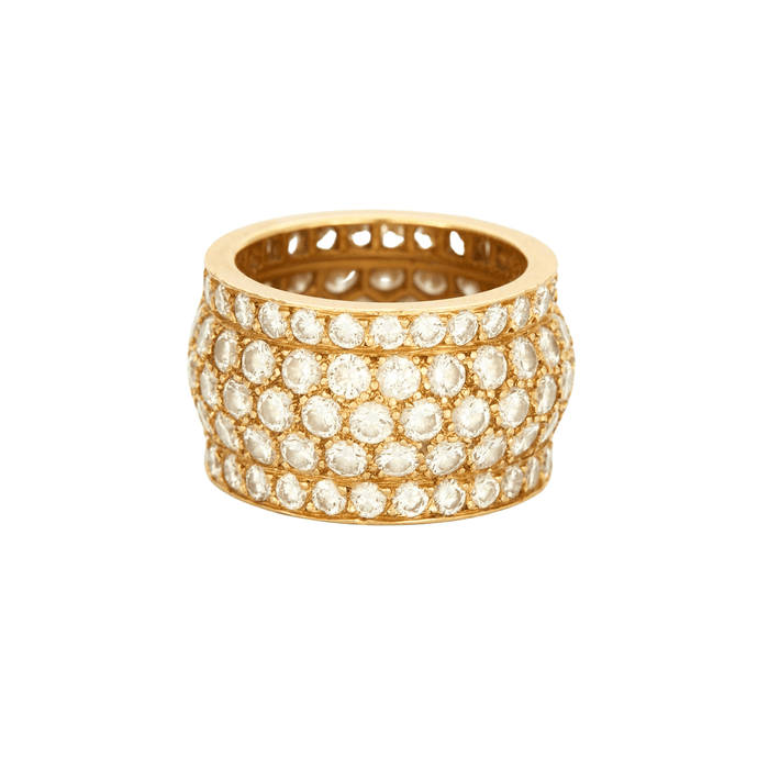 CARTIER - NIGERIA - Bague or jaune pavée de diamants