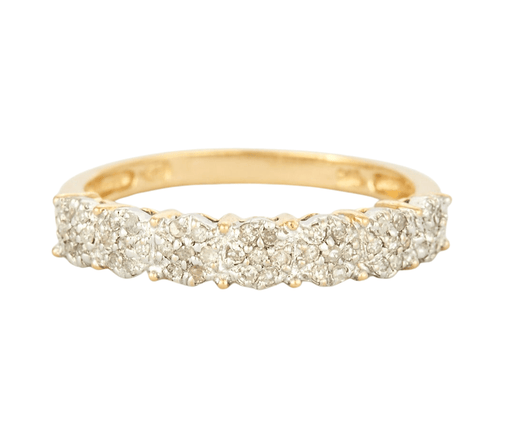 Half alliance ring gold and diamonds 58 Facettes DV0078-6