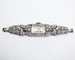 Montre Montre Art Déco en platine pavée de diamants 58 Facettes A11302