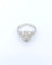 Bague 54 Bague solitaire Art Déco en or blanc et diamants 58 Facettes A11351