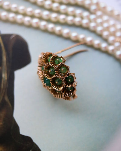 Bracelet Bracelet manchette 5 rangs en or jaune et perles de culture 58 Facettes A11365