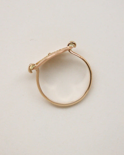 Bague 52 Bague plateau filigrané en or jaune 750 (vintage) 58 Facettes A11506-D et E