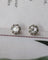 Boucles d'oreilles Puces d'oreilles anciennes en or blanc et diamants taille ancienne 58 Facettes A11533