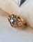 Bague 49 Bague dôme marguerite en or rose et diamants 58 Facettes A11655