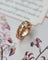 Bague 50.5 Bague solitaire dôme en or rose et diamant taille ancienne 58 Facettes A11667