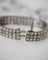 Bracelet Bracelet Rivière trois rangs en or blanc 750 et platine, diamants 58 Facettes A11846