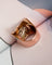 Bague 53 Bague tank en or rouge 750 et diamants 58 Facettes A11869