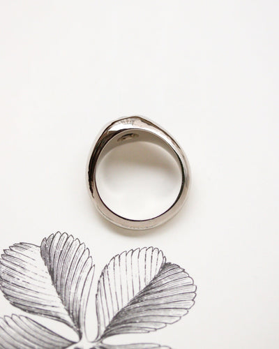 Bague 61 Bague jonc en or blanc et diamant taille ancienne 58 Facettes A11870