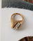 Bague 54 Bague 1950 taille coussin en or jaune, platine et diamants 58 Facettes A11872
