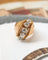 Bague 54 Bague 1950 taille coussin en or jaune, platine et diamants 58 Facettes A11872