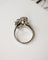 Bague 55 Bague Toi & Moi ancienne en or blanc et diamants 58 Facettes A11881