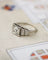 Bague 53.5 Bague solitaire Art déco moderniste en platine et diamants 58 Facettes A11904