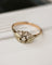 Bague 56 Bague Art déco losange en or jaune et blanc 750 et diamants 58 Facettes A11929