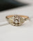 Bague 56 Bague Art déco losange en or jaune et blanc 750 et diamants 58 Facettes A11929