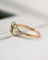 Bague 56 Bague Art déco losange en or jaune et blanc 750 et diamants 58 Facettes A11929