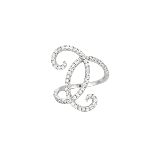 Bague 54 Bague or blanc diamants 58 Facettes 3131598