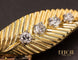 Broche Van Cleef & Arpels - Broche feuille en or jaune et saphirs, diamants 58 Facettes A9417