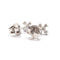 Boucles d'oreilles Boucles d'oreilles croix diamants or blanc 58 Facettes