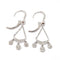Boucles d'oreilles Boucles d'oreilles attrape rêves diamants or blanc 58 Facettes