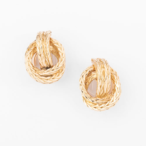 Boucles d'oreilles Hermès - Boucles d’oreilles Vendôme en or jaune 18k 58 Facettes 1