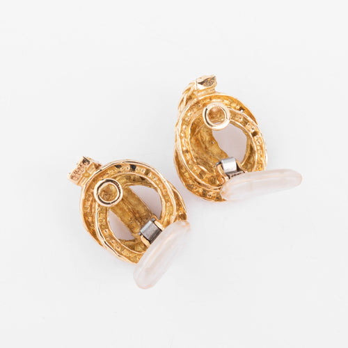 Boucles d'oreilles Hermès - Boucles d’oreilles Vendôme en or jaune 18k 58 Facettes 1