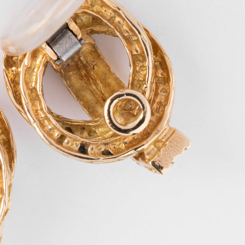 Boucles d'oreilles Hermès - Boucles d’oreilles Vendôme en or jaune 18k 58 Facettes 1