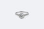 Bague Bague vintage en platine avec diamant 58 Facettes ANL07