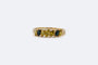 Bague 18 / Oro Giallo Fiume fantaisie - Bague en or jaune 18 kt et saphirs 58 Facettes ANL769