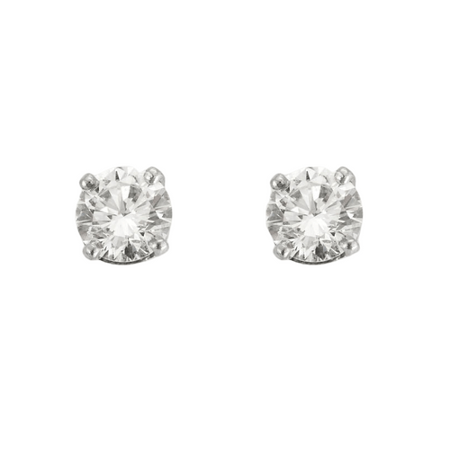 Boucles d'oreilles Boucles d'oreilles en or blanc et diamants 58 Facettes 240257