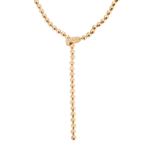CARTIER necklace - Yellow gold and diamond necklace 58 Facettes DV0626-1