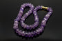 Collier Collier années 1970 - Ametystes facettées et fermoir en or 18 carats, 60 cm 58 Facettes