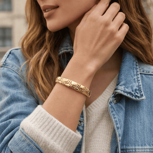 Bracelet Bulgari Alveare - Bracelet manchette en or jaune 18K (années 1980) 58 Facettes