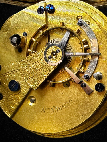 Montre English Lever - Montre de poche en argent Chester 1900 58 Facettes