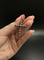 Pendentif Croix gothique - Pendentif en or blanc et argent, diamants taille rose 58 Facettes