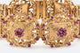 Bracelet Oro Giallo Bracelet vintage en or jaune 18 ct et rubis 58 Facettes 159,00 BRC