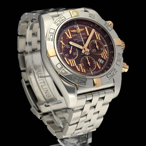 Montre Breitling Chronomat 44 - Montre automatique IB0110 en or rose et acier 58 Facettes BTL/CHM/143