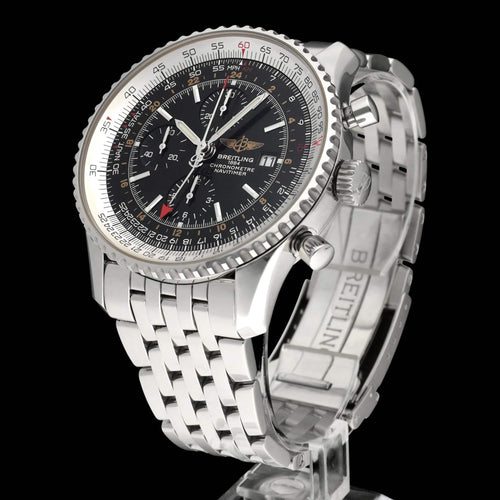 Montre Breitling Navitimer World - Montre automatique A24322 en acier 46 mm 58 Facettes BTL/NVT/057