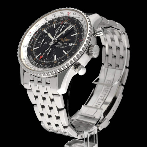Montre Breitling Navitimer World - Montre automatique A24322 en acier 46 mm 58 Facettes BTL/NVT/057