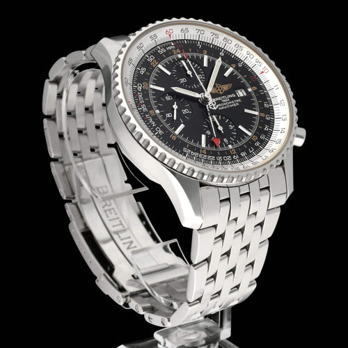 Montre Breitling Navitimer World - Montre automatique A24322 en acier 46 mm 58 Facettes BTL/NVT/057