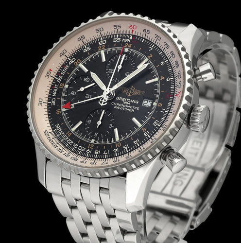 Montre Breitling Navitimer World - Montre automatique en acier A24322 58 Facettes BTL/NVT/062