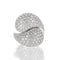 Bague 53 Cartier Le Ying et Le Yang - Bague en or blanc 18 carats et diamants 58 Facettes 2.19099